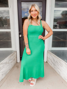 Let Your Hair Down Dress - Green