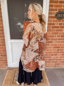 First Touch of Fall Kimono