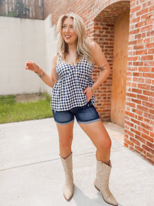 Risen Mid-Rise Cuffed Shorts