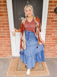 First Touch of Fall Kimono