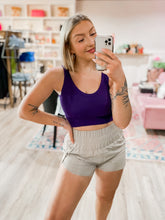 Load image into Gallery viewer, Seamless Crop Tank Top - Purple