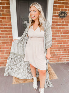 Sweet Ever After Dress - Taupe