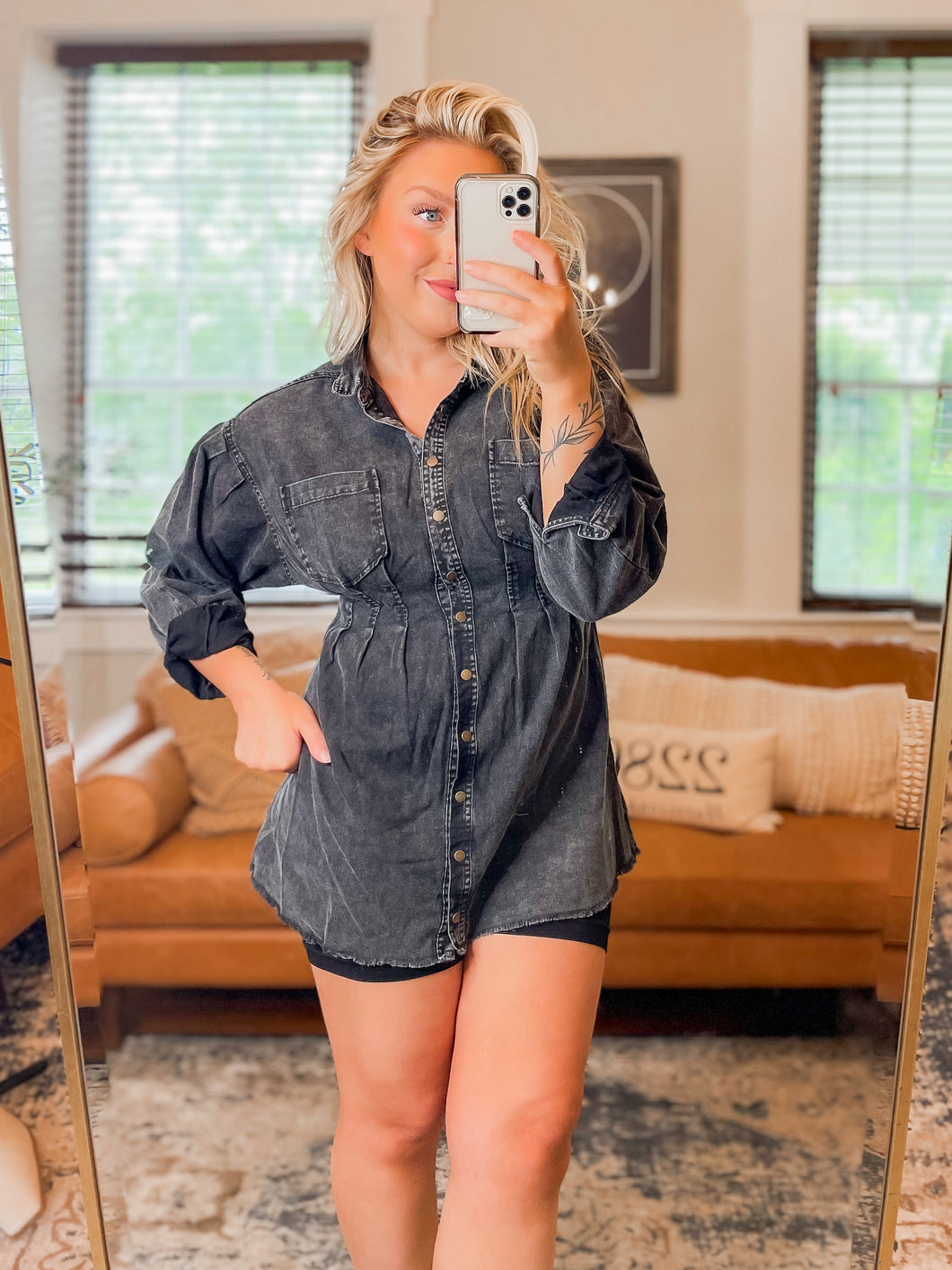 Hats Off To You Denim Tunic