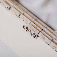Load image into Gallery viewer, The Daily Grace Co - Rust Floral Bible Tabs