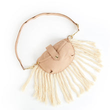 Load image into Gallery viewer, Cotton Linen Fringe Sling Bum Bag - Taupe