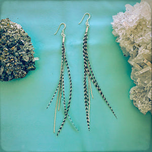Freebird Earrings - Grizzly/Silver