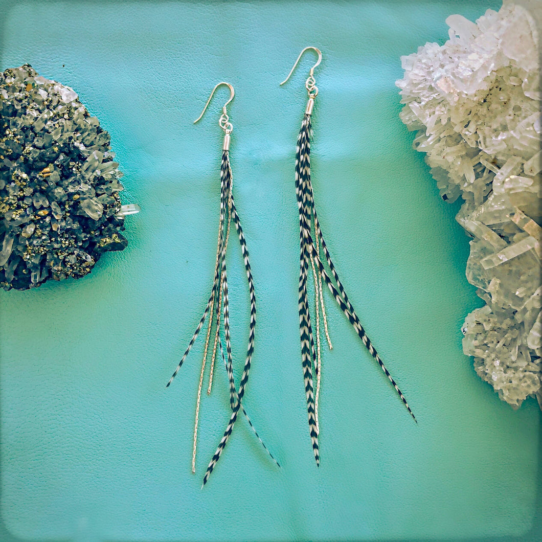 Freebird Earrings - Grizzly/Silver