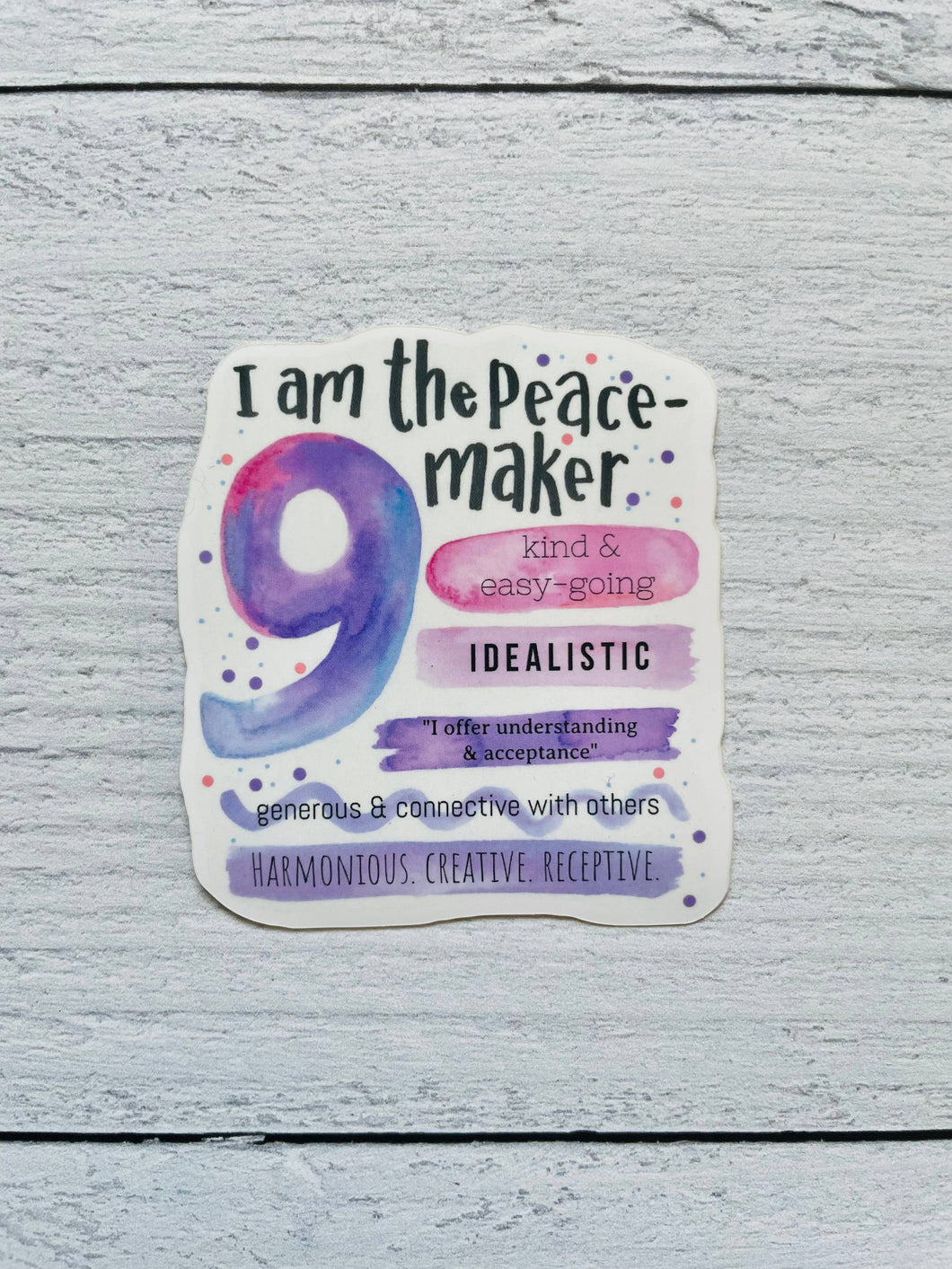 Enneagram 9 The Peacemaker Sticker