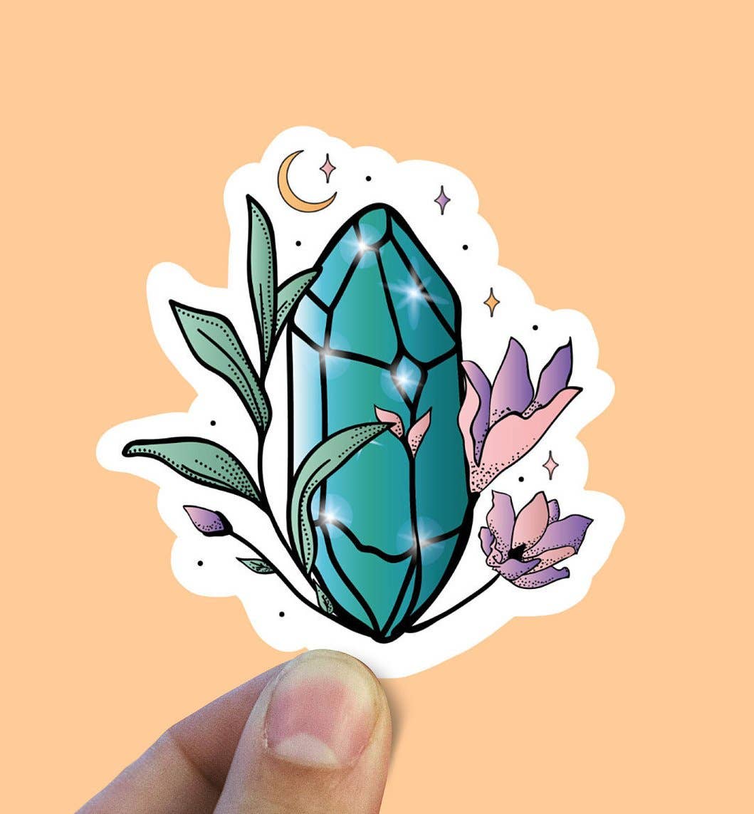 May Birth Stone Vinyl Sticker