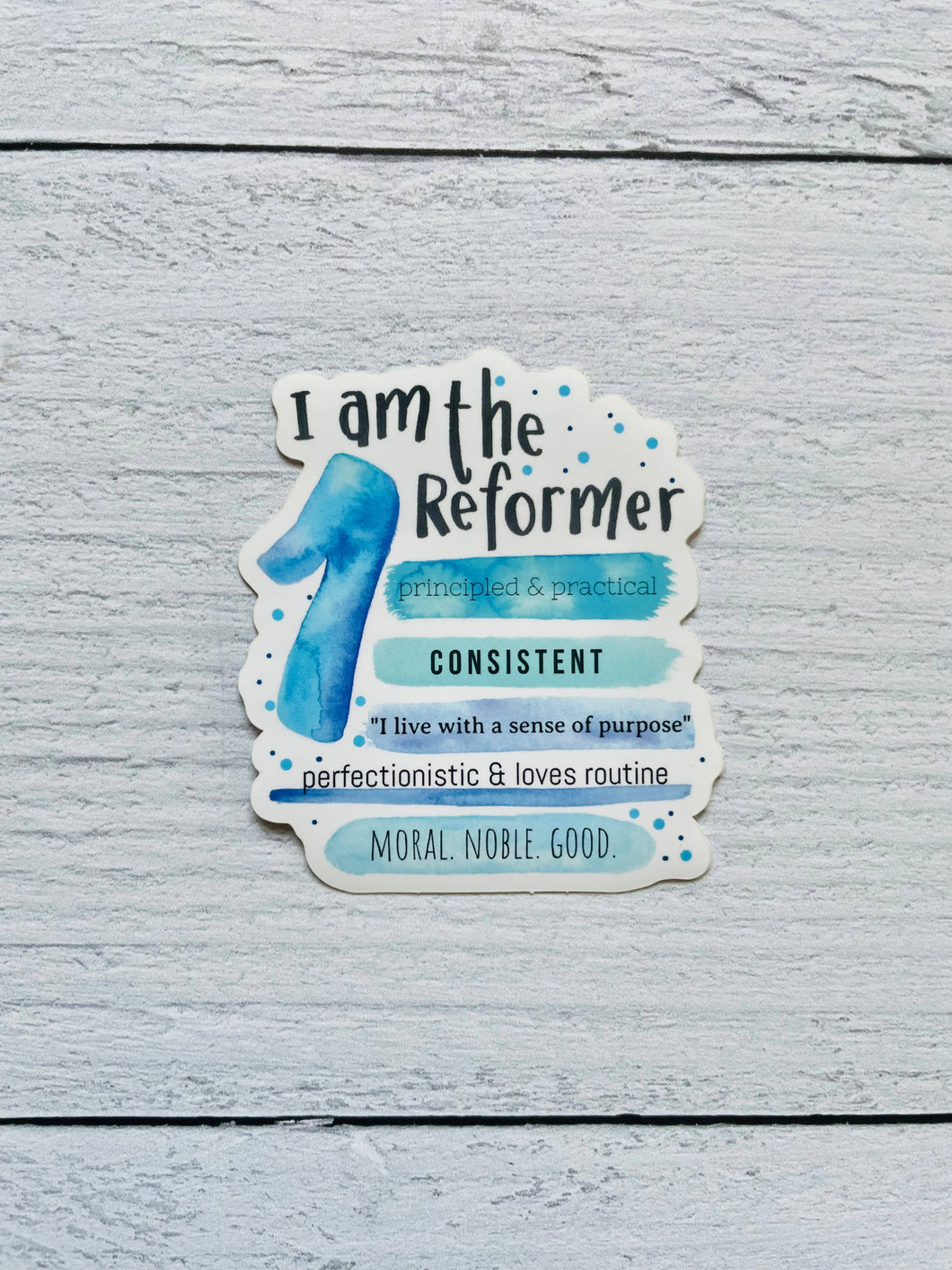 Enneagram 1 The Reformer Sticker