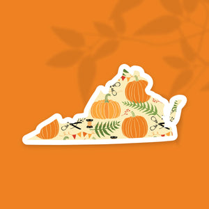 Virginia Pumpkin State Sticker