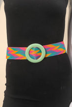 Load image into Gallery viewer, Groove baby Multi Colored Pattern Circle Buckle Fashion Belt