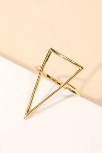 Gold Triangular Thoughts Ring