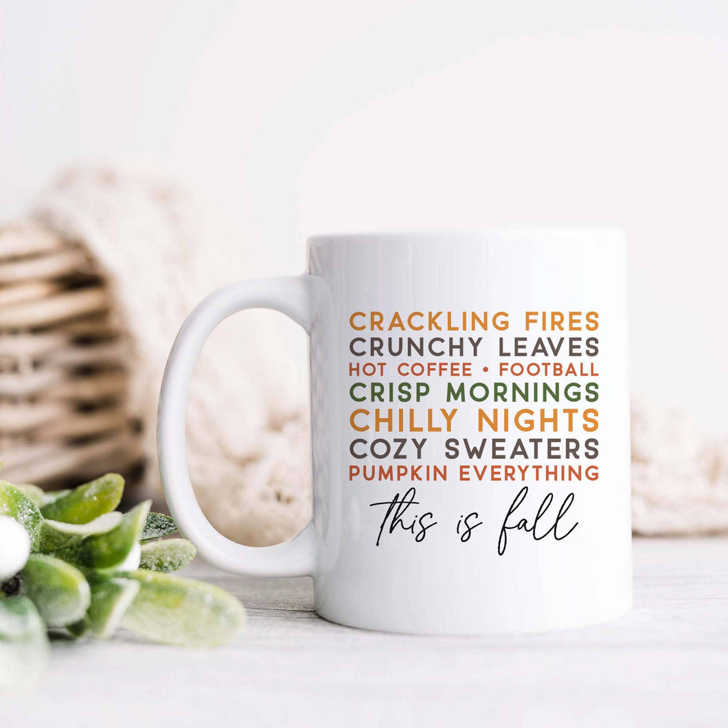 Heart & Willow Prints - This is Fall Coffee Mug, Fall Mug, Fall Drinkware Gifts