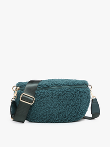 Jen & Co. - M2403 Jesslyn Sherpa Belt Bag w/ Guitar Strap