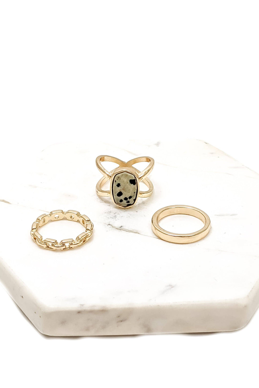 Tessa Ring Set - Dalmatian