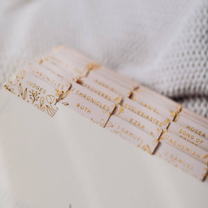 The Daily Grace Co - Gold Foil Bible Tabs - Light Peach