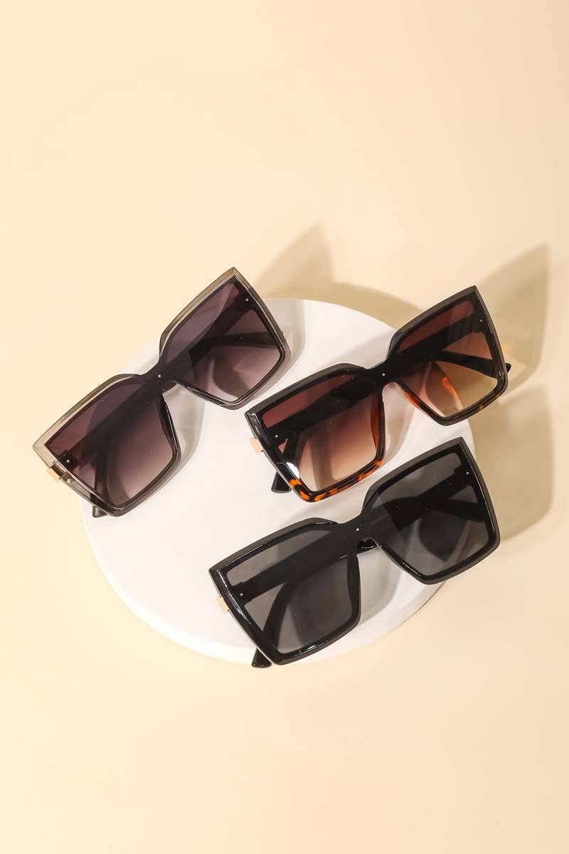 Sweet Summer time Acetate Frame Square Sunglasses