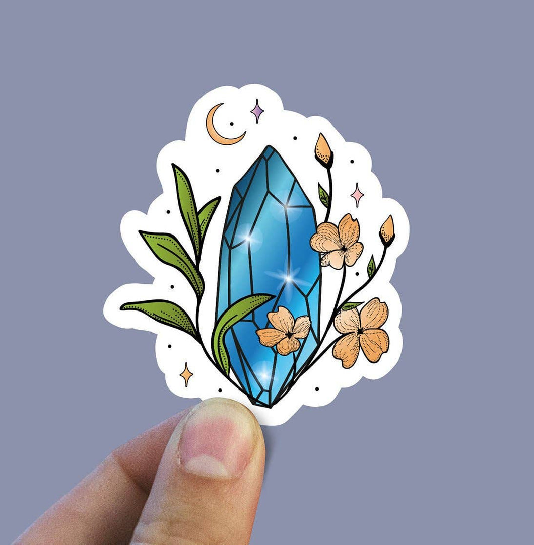 March Birth Stone Vinyl Sticker
