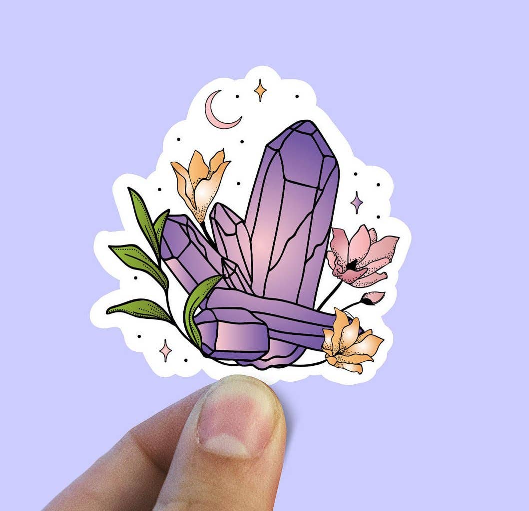February Birth Stone Vinyl Sticker
