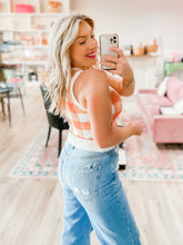 Load image into Gallery viewer, Life is Good Gingham Tank in Peach