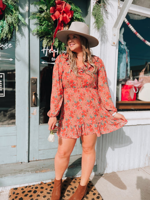 Blushing Beauty Floral Dress