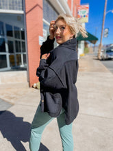 Load image into Gallery viewer, Meet Me By The Campfire Pullover in Black