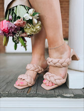 Load image into Gallery viewer, Alto Braided Heel Sandal in Nude