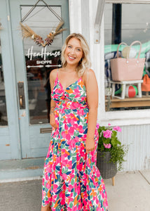 Heavenly Hibiscus Maxi Dress