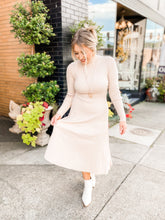 Load image into Gallery viewer, Endless Possibilities Sweater Dress in Stone
