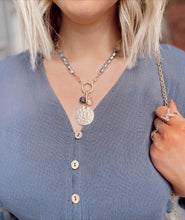 Load image into Gallery viewer, Mallory necklace in gray