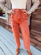 Load image into Gallery viewer, Feeling Fall-ish Corduroy Cargo Pants in Terracotta *FINAL SALE*