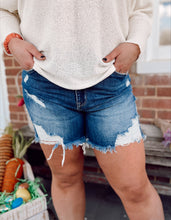 Load image into Gallery viewer, Risen Distressed Bermuda Shorts
