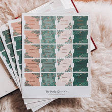 Load image into Gallery viewer, The Daily Grace Co - Mint Floral Bible Tabs