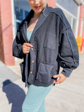 Load image into Gallery viewer, Meet Me By The Campfire Pullover in Black