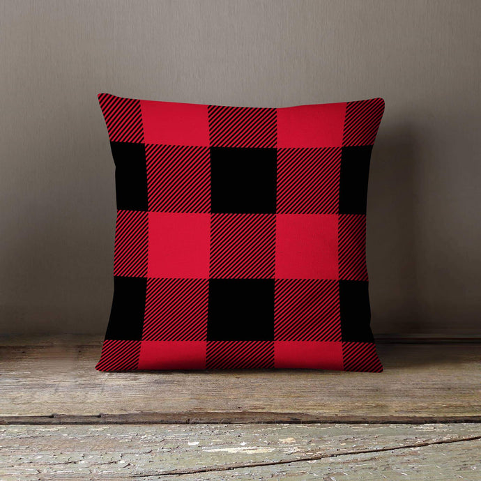 Red Plaid Pillow