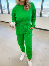 Load image into Gallery viewer, Fleece Billow Joggers - Green Apple