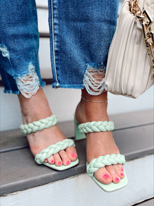 Found Braided Heel in Mint