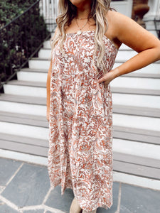 Pumpkin Paisley Dress