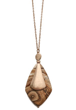 Load image into Gallery viewer, Faceted Rhombus stone necklace