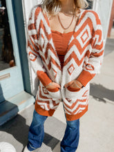 Load image into Gallery viewer, Tribal Eyelash Knit Cardigan