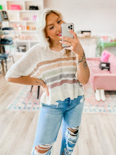 Load image into Gallery viewer, Staying Boho Striped Sweater
