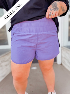 Summer Staple Shorts - Lilac Gray