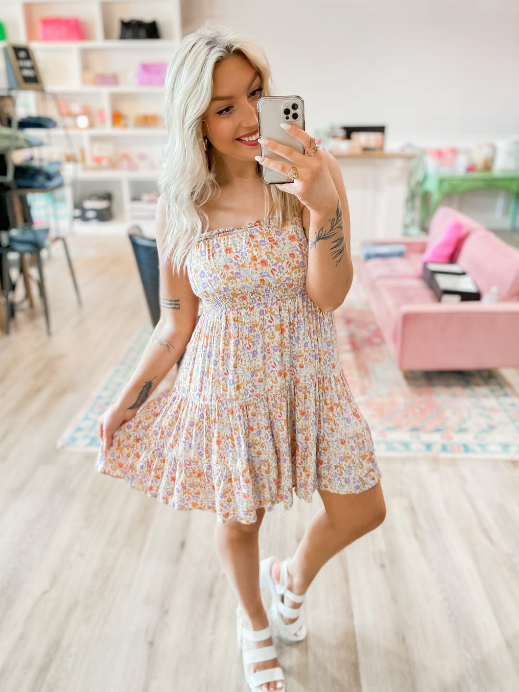 The Emma Floral Mini Dress