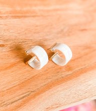 Load image into Gallery viewer, Wide acrylic hoop earring
