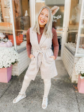 Load image into Gallery viewer, Not Your Average Trench Vest in Taupe