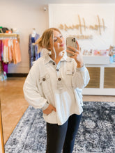Load image into Gallery viewer, Favorite oversized half button pullover