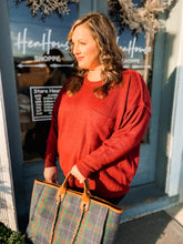 Load image into Gallery viewer, Curvy Tried And True Sweater - Burgundy