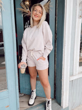 Load image into Gallery viewer, Summer Breeze Pullover Short Set in Pastel Lilac