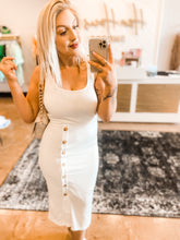 Load image into Gallery viewer, Daring Daydreams Midi Dress in Ivory
